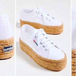 SUPERGA Espadrille Platform Sneakers Size 38 / 7.5